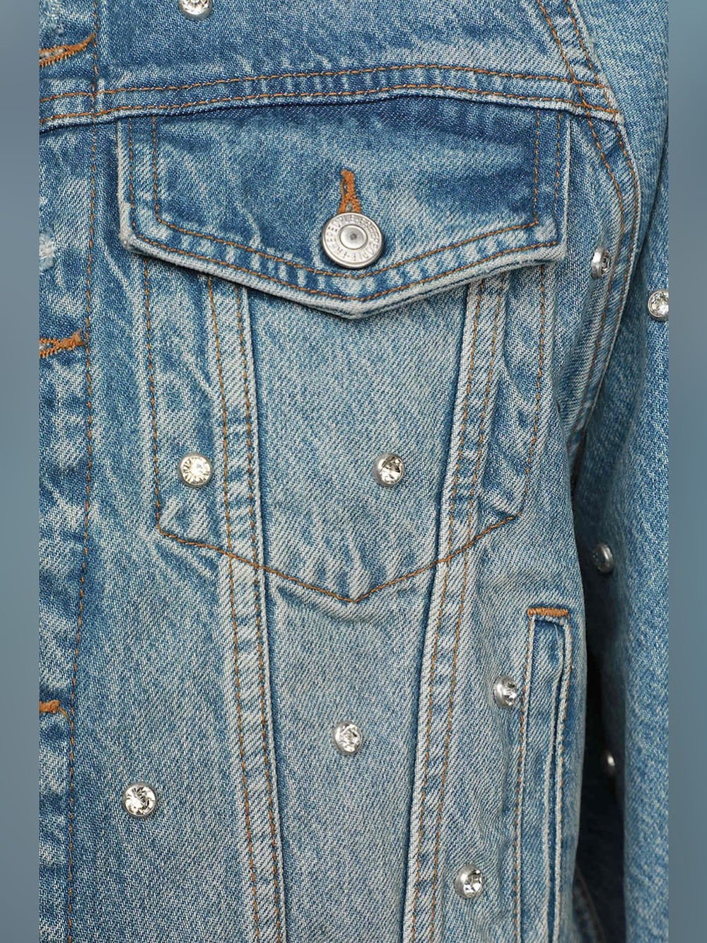 Night after Night Light Wash Rhinestone Oversized Denim Jacket
Free People - Picture 7 of 7